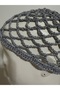 Handmade Knitted Bohemia Silver Shiny Silvery Net Summer Beanie, Summer Hat, Crochet Hat, Bandana, Hair Accessory - 5