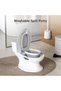 Realistic Toddler Potty,Toilet Training Seat with PVC Cushion, Removable Bowl, Music & Handrail, Safe for 18+ Months (22.7Kg Load) - 4