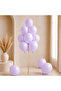 Lilac Color Latex Pastel Balloons (30 cm) - 100 Pieces - 2