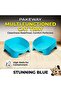 Multi Functioned Cat Tray 54.5 × 43 × 39 cm – Open Cat Litter Tray for Cats, Spacious Pet Toilet Pan with Raised Sides, Durable Easy-Clean Plastic Litter Box (Blue) - 2