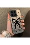 Poco F8 Pro 5g Compatible Silicone Edge Hard Back Case Couple Phone Case with Bow Pattern - 3