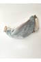 Water Green Velvet Fabric Waist Bag Suitable for Cross-Body Use - 4