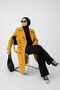 Women's Long Trench Coat Belted Plaid Lined Buttoned Water and Wind-Resistant Stylish Outerwear - 6
