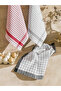 Black Printed Tea Towel Set of 3 40X50 cm - 5