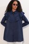 Women's Ruffle Detailed Shirt Tunic 1494 - Navy Blue