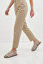 Women's Genuine Leather Striped Back-Strap Casual Sandals Zagolin Ecru - 6