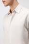 Stone Linen Blend Relax Fit Men's Shirt - 4
