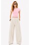 . Women's Basic Crop Crew Neck Slim Fit Stretchy Fabric Casual Stylish Summer Combed Cotton Sports T-Shirt - 4