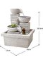 Flowing Water Fountain Indoor Tabletop – Zen Stone Waterfall Ornament with LED Light, Relaxing Feng Shui Water Feature - 4