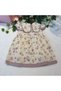 Girl's Floral Printed Sleeveless Dress - 100% Cotton - Lilac - 4