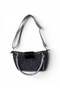 Black Knitted Shoulder Bag – Stylish Women's Bag with a Shiny Texture - 3