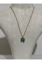 Blue Clover Steel Necklace - 3