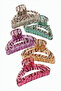 Zebra Patterned Oval Buckle 8 cm - 2