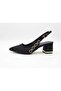 Evening Dress Shoes Bag Combination Thick Heel Comfortable Style Special Fabric - 3