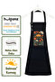 Kitchen Apron Set of 2 Stain-Resistant Water-Repellent Fabric Arrangement Chef Floral Patterned Double Apron - 4