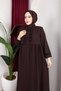 Medina Silk Gathered Azra Feracce - 4