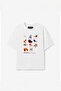 Eazy Unisex Oversize T-Shirt 100% Cotton White Seat Archive Printed T-Shirt - 4