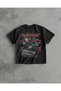 Death Proof Film Printed Black Oversize T-Shirt Unisex 100% Cotton Crew Neck T-Shirt