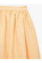 Comfortable Cut Pleated Below-Knee Skirt Made from a Mixture of Linen and Viscose - 5