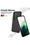 Silicone Case for Redmi Note 15 5G - Full Body Silky Soft Touch Shockproof Cover - Black - 3