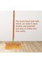 Wooden Broom, Floor Broom for Floor Cleaning, Bamboo Chenille Broom with Microfiber Bristles, Multipurpose Sweeping for Home, Office, Indoor Outdoor Use - 6