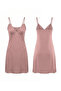 Women's Plus Size Ruffle Detailed V-Neck Viscose Nightgown with Rope Straps - 5