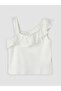 Alita City Asymmetrical Collar Ruffled Girls' Undershirt with a Difference - 2