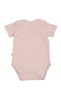 Pink Suprem Hedgehog Printed Unisex Cotton Short Sleeve Snap Fastener Baby Bodysuit Set of 3 - 3