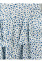 Trendlucky Floral Layered Skirt with Elastic Waist and Difference in Color - 7