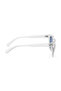 Polarized Sunglasses Clear Crystal Frame Blue Mirror Lens 51.4mm - P494BL9PV - 3