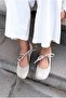 Belith Gray Suede Women's Ballerinas - 2