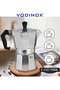 وعاء قهوة موكا، ماكينة قهوة اسبريسو، 3 أكواب - 150 مل - 6
