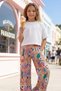 Lumy Combed Cotton Girls' Wide-Leg Summer Trousers - 3
