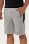 Men's Cotton Striped Detailed Pocket Shorts Gray Melange 18204m - 5