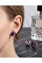 Pavlonya Daisy Purple Dreams Series 7 Polymer Clay & Epoxy Handmade Design Nail Earrings