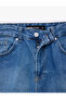 Cotton Comfortable Fit Regular Waist Baggy Jean Shorts - 6