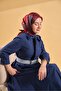 وشاح تويل إيبك بلوم باللون الأحمر الداكن 90x90 - 4