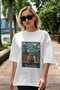 For the Love of Cats 70 Front Cat Printed White Oversize T-Shirt 100% Cotton Unisex Cat Lover Premium Design - 5