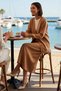 Women's Plus Size V-Neck Buttoned Cardigan Skirt Knitwear Set Long Sleeve A-Line Cut Casual Daily Modern - 3