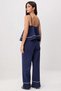 Women's Plus Size Strappy Peplum Blouse Straight Cut Pants Woven Suit Poplin Casual Comfortable Modern - 5