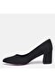Large Size Women's Stiletto 41-42-43-44-Black Suede - 6