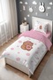 Floral Capy Bara Patterned Single Baby Kids Bedding Set - 3