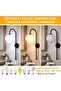 Modern Globe Wall Sconce, Black Finish Arc Arm, Opal Glass Ball Shade, Hardwired Wall Light for Bedr - 2