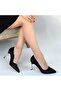 Kinser Black Satin Heeled Shoes - 4