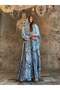 Azure Fleur Printed Abaya with Matching Printed Sheila (3 PIECES SET) - 2