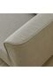 Munet 3 Seater Fabric Sofa | Three Seat Sofas | L201xW84xH89cm - Beige - 7