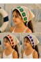 Green Daisy Knitted Bohemian Bandana - 3