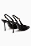 Lili Black Thin Heeled Women's Shoes - 5