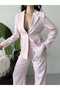 Belden Pleated Jacket and Wide-Let Pants Suit