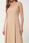 A-Line Midi Woven Dress Lwf0026 Cream - 4
